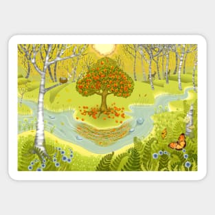 Magic forest Sticker